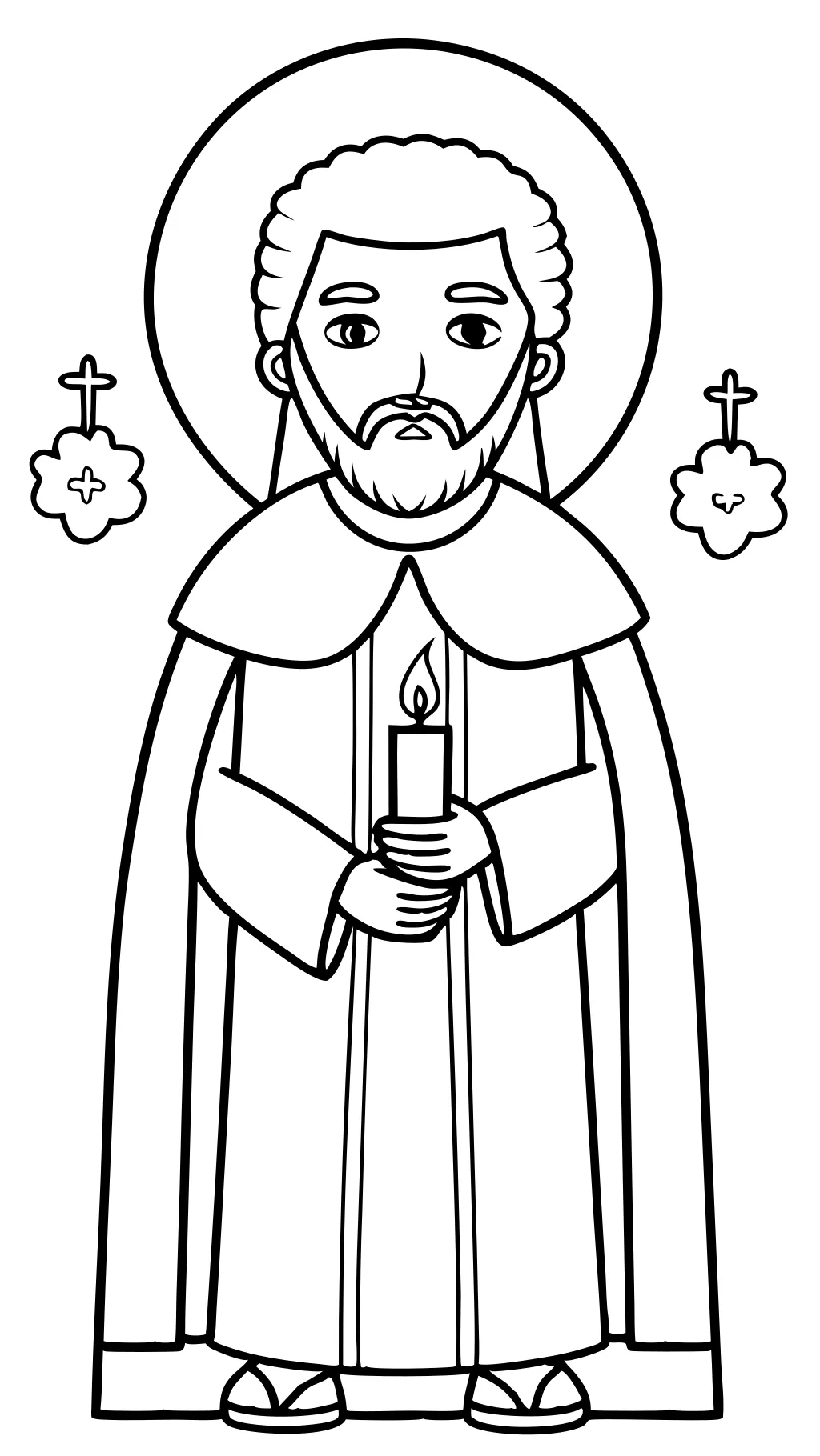 coloring pages for all saints day